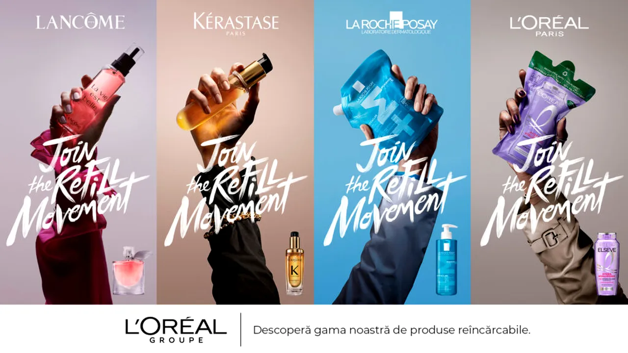 L’ORÉAL INVITĂ CONSUMATORII DIN ÎNTREAGA LUME SĂ #JOINTHEREFILLMOVEMENT ÎN CEA MAI AMPLĂ CAMPANIE DE SUSTENABILITATE DIN ISTORIA SA
