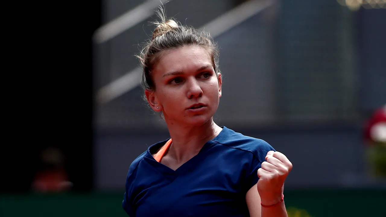 Simona Halep s-a calificat în SEMIFINALELE turneului de la Madrid. De pe locul 8 în WTA, la începutul săptămânii, românca a urcat pe 4