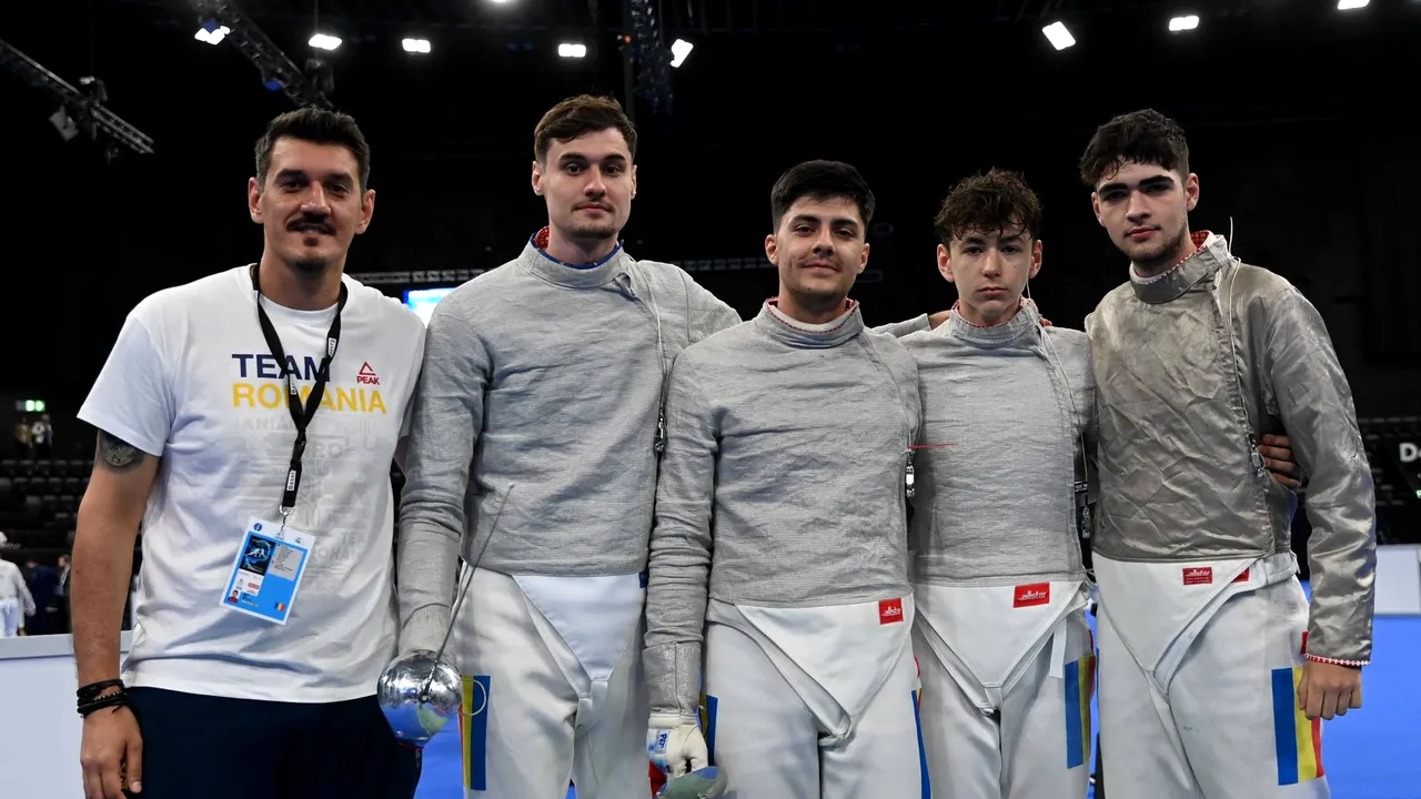 România a câştigat medaliile de argint în finala probei de sabie la Campionatul European de scrimă