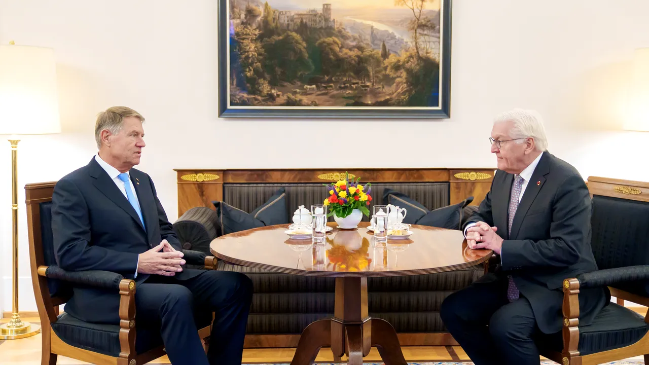 Klaus Iohannis, întâlnire oficială cu preşedintele Germaniei, Frank-Walter Steinmeier. Ce a cuprins agenda discuţiilor