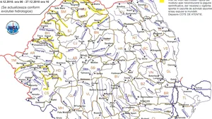 Cod galben de inundaţii pentru mai multe judeţe din Transilvania