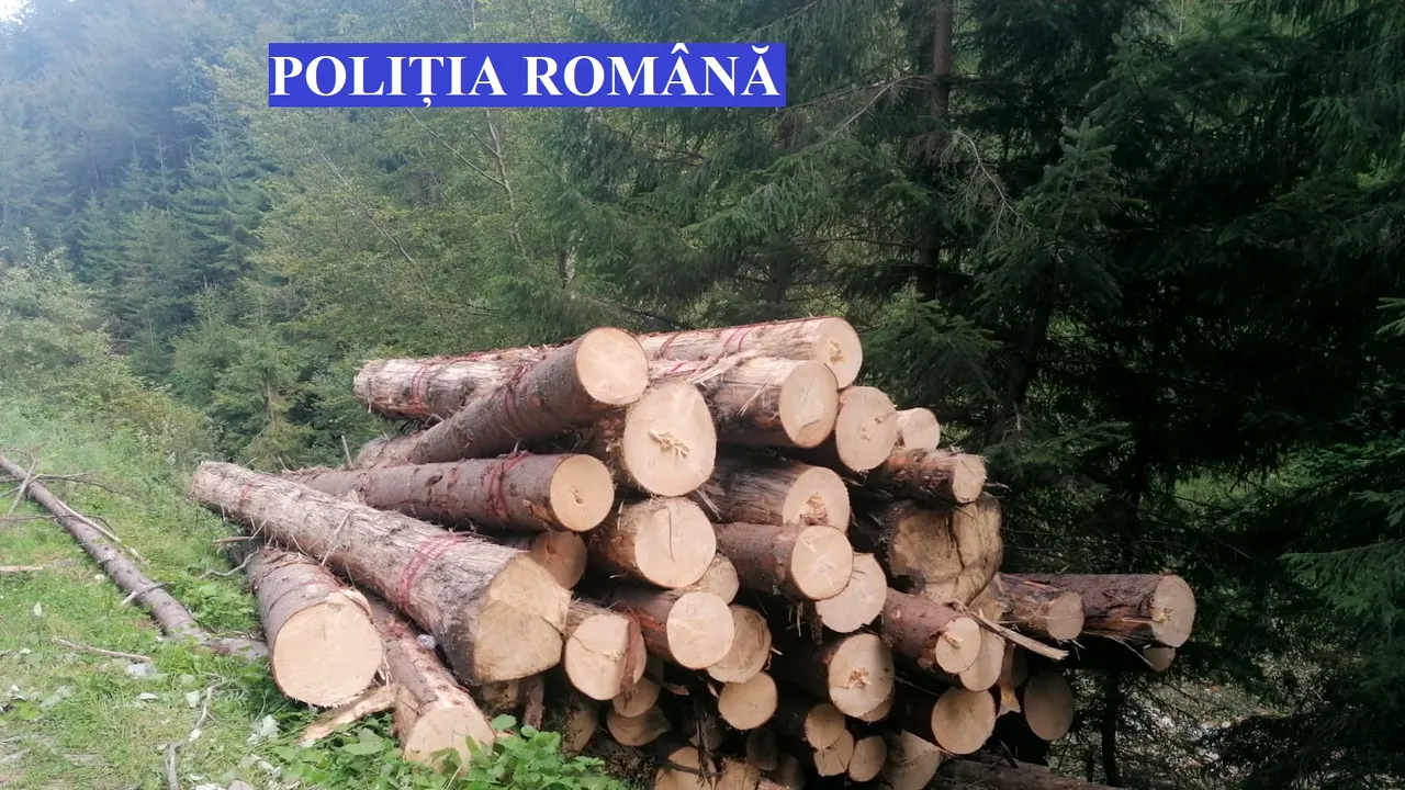 FOTO: Zeci de dosare penale şi amenzi de peste 700.000 lei după controale în domeniul silvic