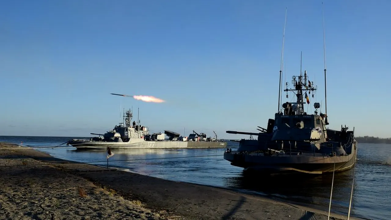 Exerciţii militare în Delta Dunării