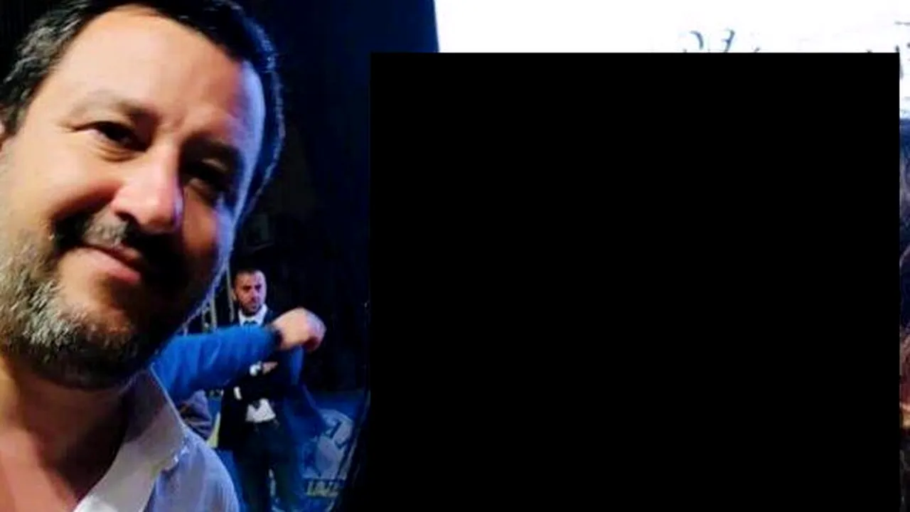 Două lesbiene s-au sărutat în faţa vicepremierului italian Matteo Salvini, care încerca să-şi facă un selfie cu fanii

