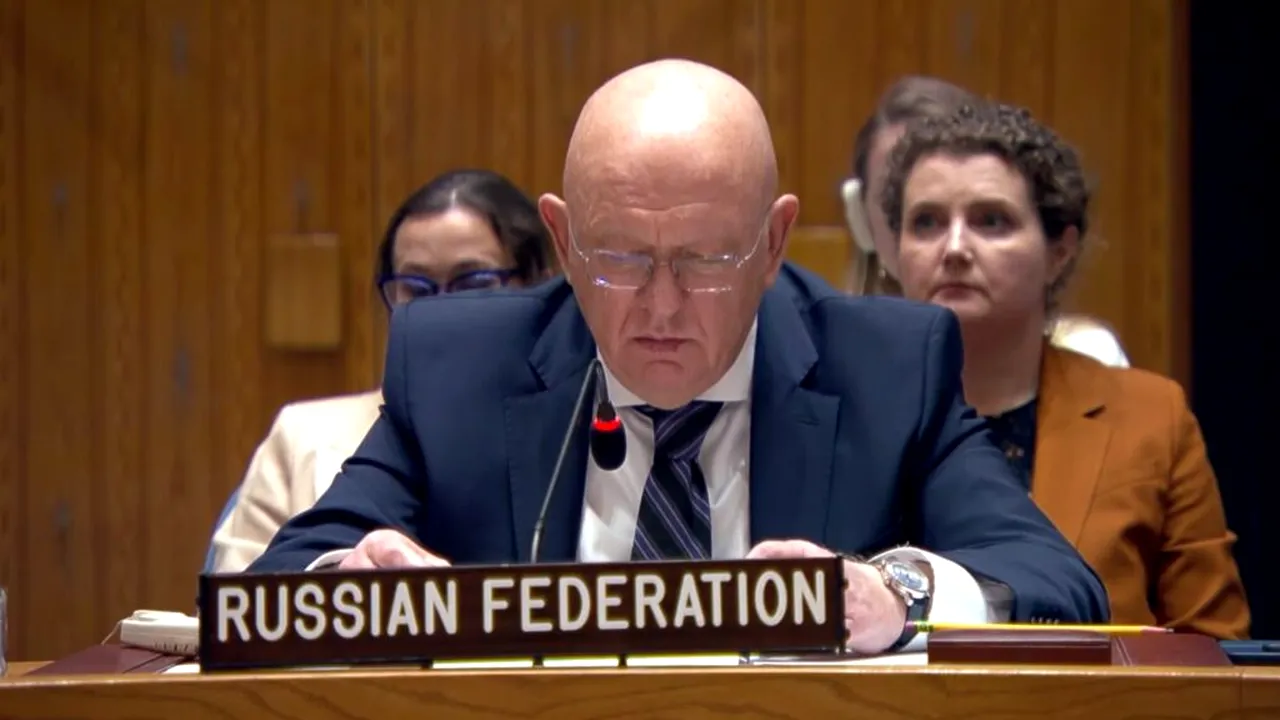Rusia neagă la ONU responsabilitatea pentru drona de la Galați și acuză România de „isterie anti-rusă”