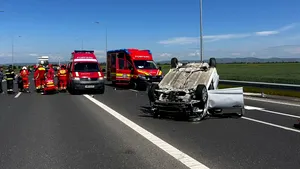 Accident produs de un șofer băut pe DN1D, în Prahova. Patru persoane au fost rănite