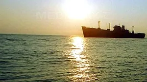 Cruise Ship Stuck In Sand On Bulgarian Danube Shore