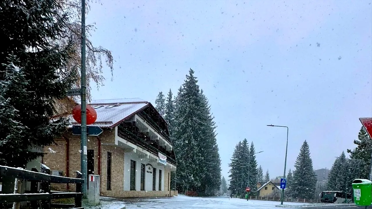 Cod galben de ninsori în mai multe judeţe din ţară. Trafic îngreunat în Predeal şi Poiana Braşov