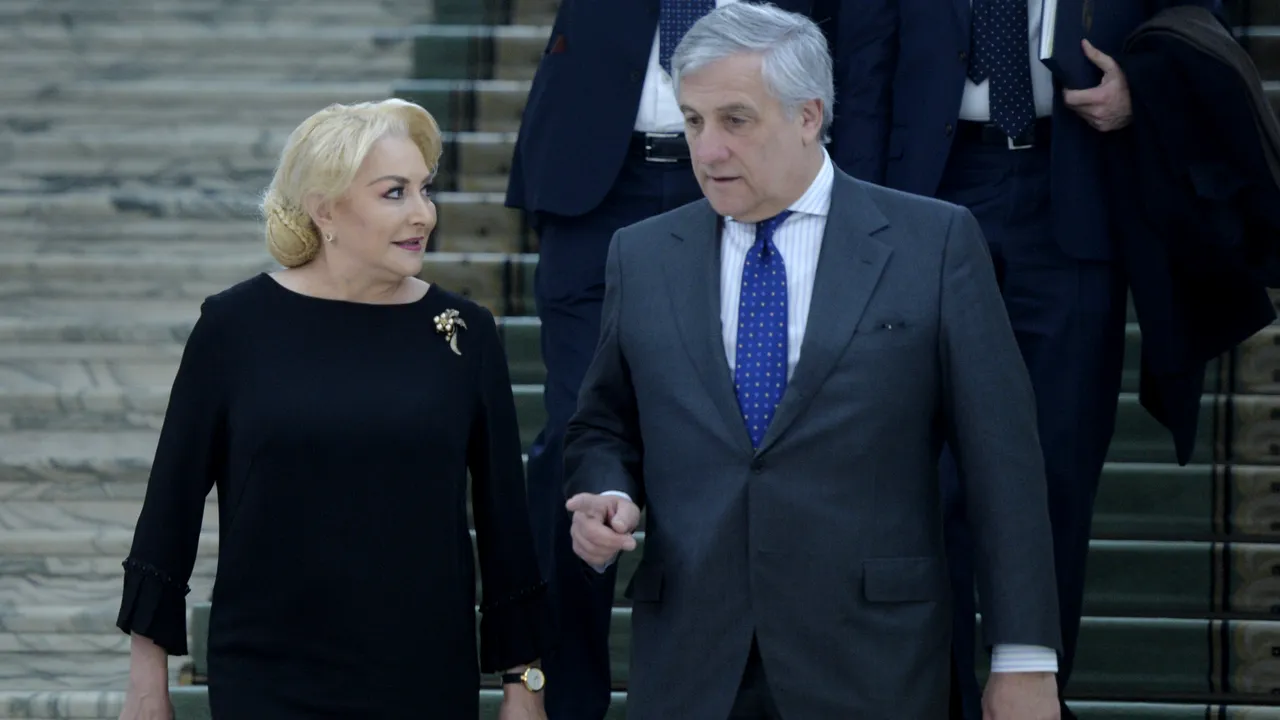 Ce i-a transmis Dăncilă lui Tajani înainte de discursul de marţi din plenul Parlamentului European