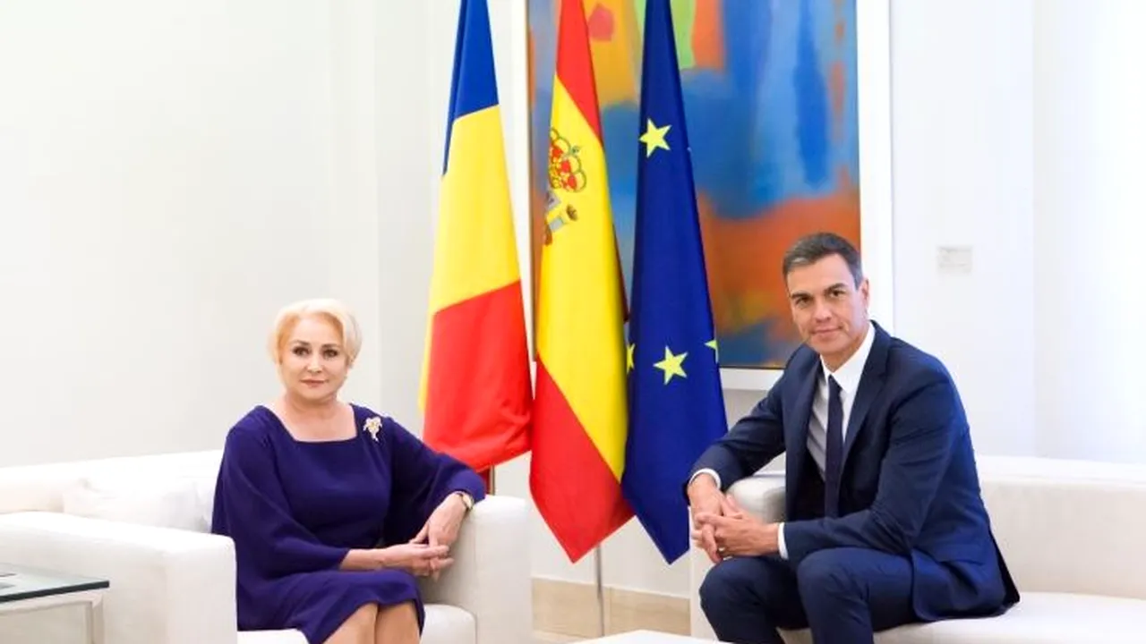 Viorica Dăncilă şi premierul Spaniei au semnat memorandumuri în domeniile apărării şi administraţiei publice | VIDEO