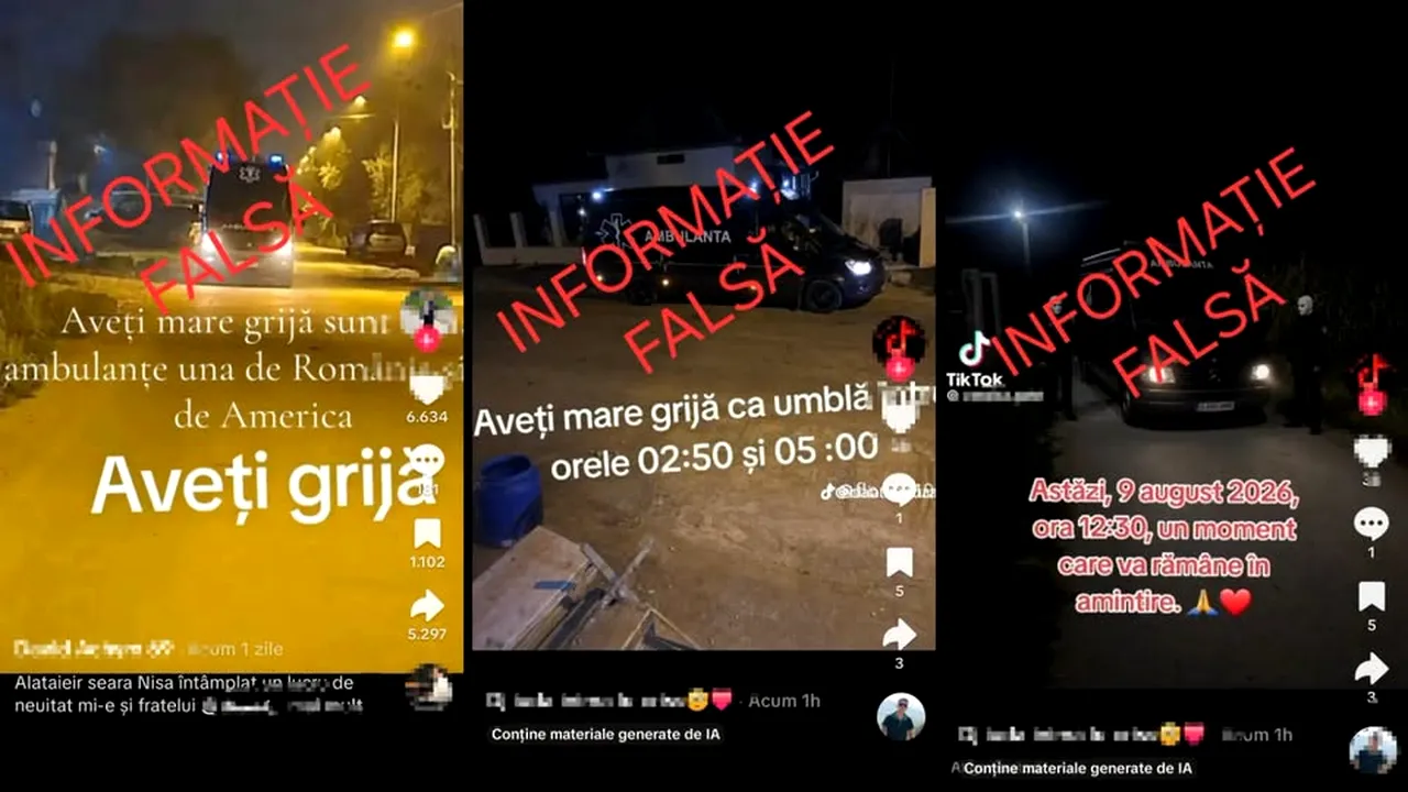 „Ambulanța neagră”, o dezinformare. MAI dezminte postările false de pe TikTok