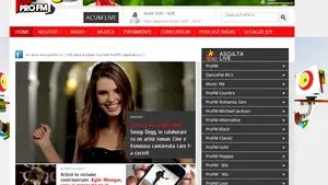 www.profm.ro, cel mai vizualizat site radio din România, se relansează cu un nou conţinut