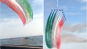 Emoţionant! Aviaţia italiană „desenează” tricolorul în semn de susţinere a populaţiei. „Suntem în război, doar că este un război diferit” VIDEO