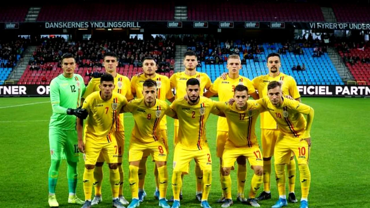 Naţionala U21 a României, învinsă în preliminariile EURO 2021. Nordicii au dominat partida, însă tricolorii au luptat până la final