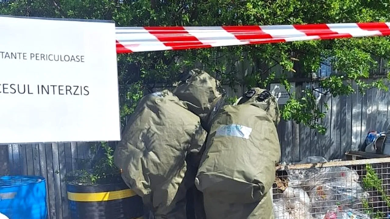Posibil accident chimic evitat în curtea unei firme din Mintia, Hunedoara
