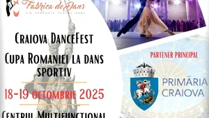Cupa României la dans sportiv revine la Craiova după un deceniu