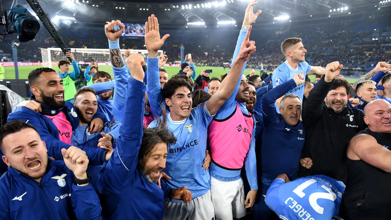 Lazio a trecut cu 1-0 de AS Roma în derby-ul capitalei şi a urcat pe locul 2