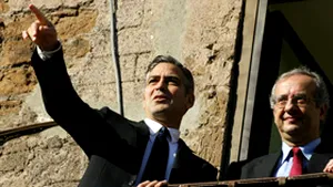 George Clooney îl susţine pe Walter Veltroni la alegerile legislative din Italia