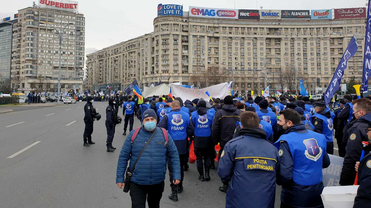 Jandarmeria, despre protestul poliţiştilor: Facem apel la respectarea legii