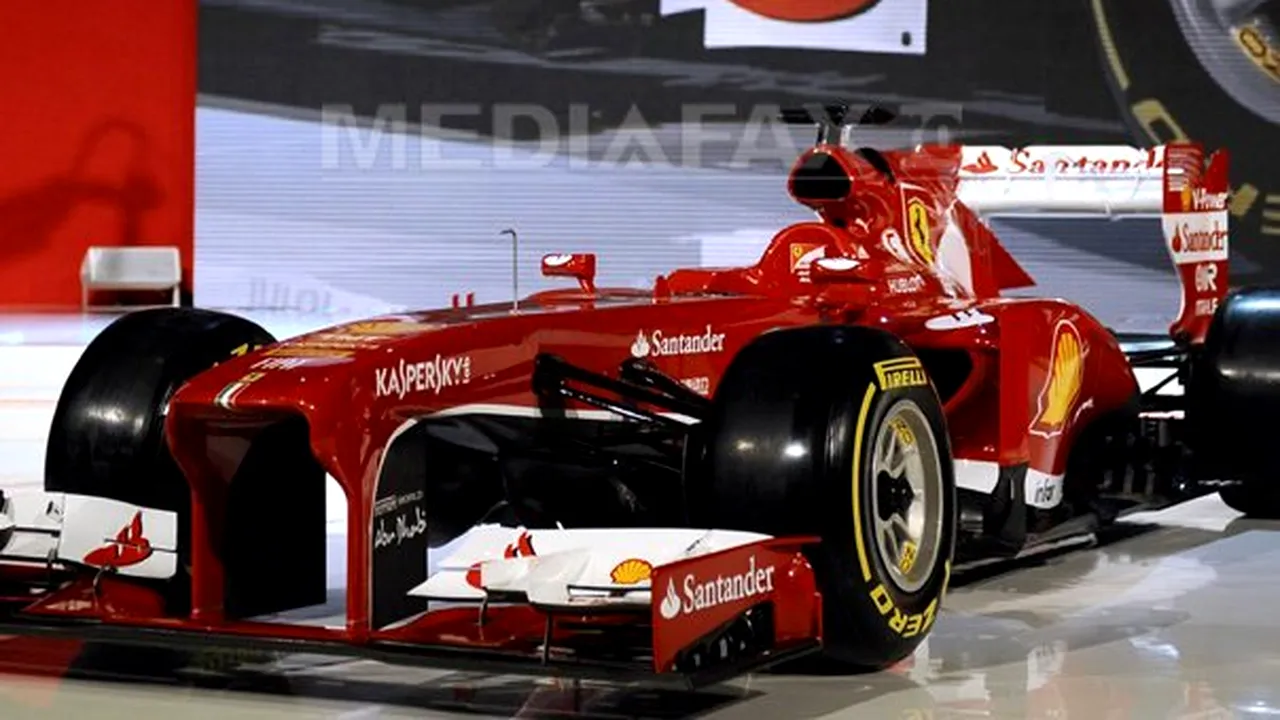 F1: Ferrari şi-a prezentat monopostul cu care va concura în 2013