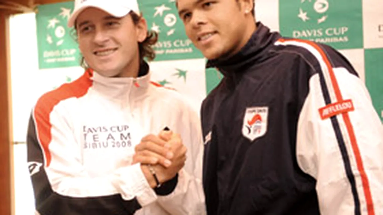 Pavel, învins de Tsonga în al doilea meci al întâlnirii de Cupa Davis