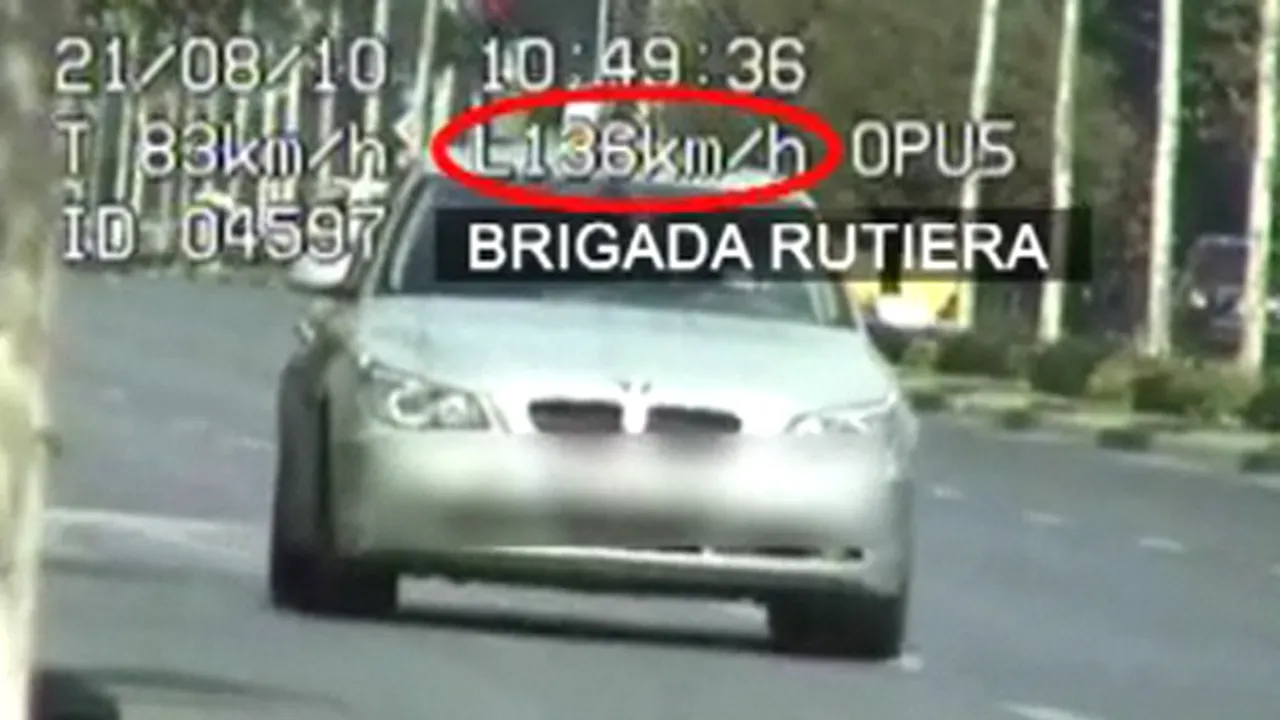 Şofer bucureştean, prins cu 136 de kilometri la oră pe Bulevardul Lascăr Catargiu