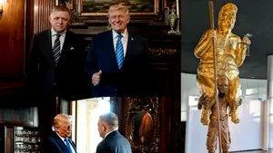Robert Fico, revoltat de statuia cu Donald Trump expusă în Parlamentul European. Premierul slovac cere îndepărtarea acesteia: „Un semn al declinului UE”