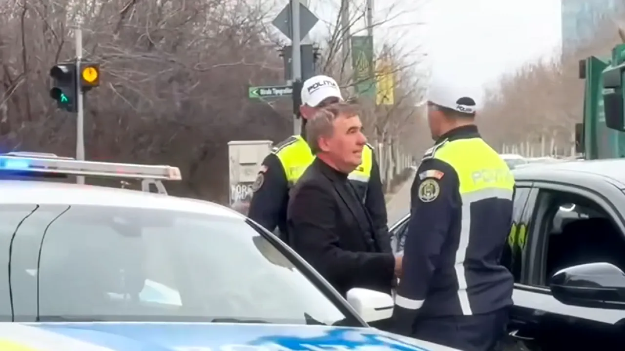 VIDEO Poliţia Capitalei l-a oprit pe Gică Hagi în trafic: Astăzi e despre tine, Comandante