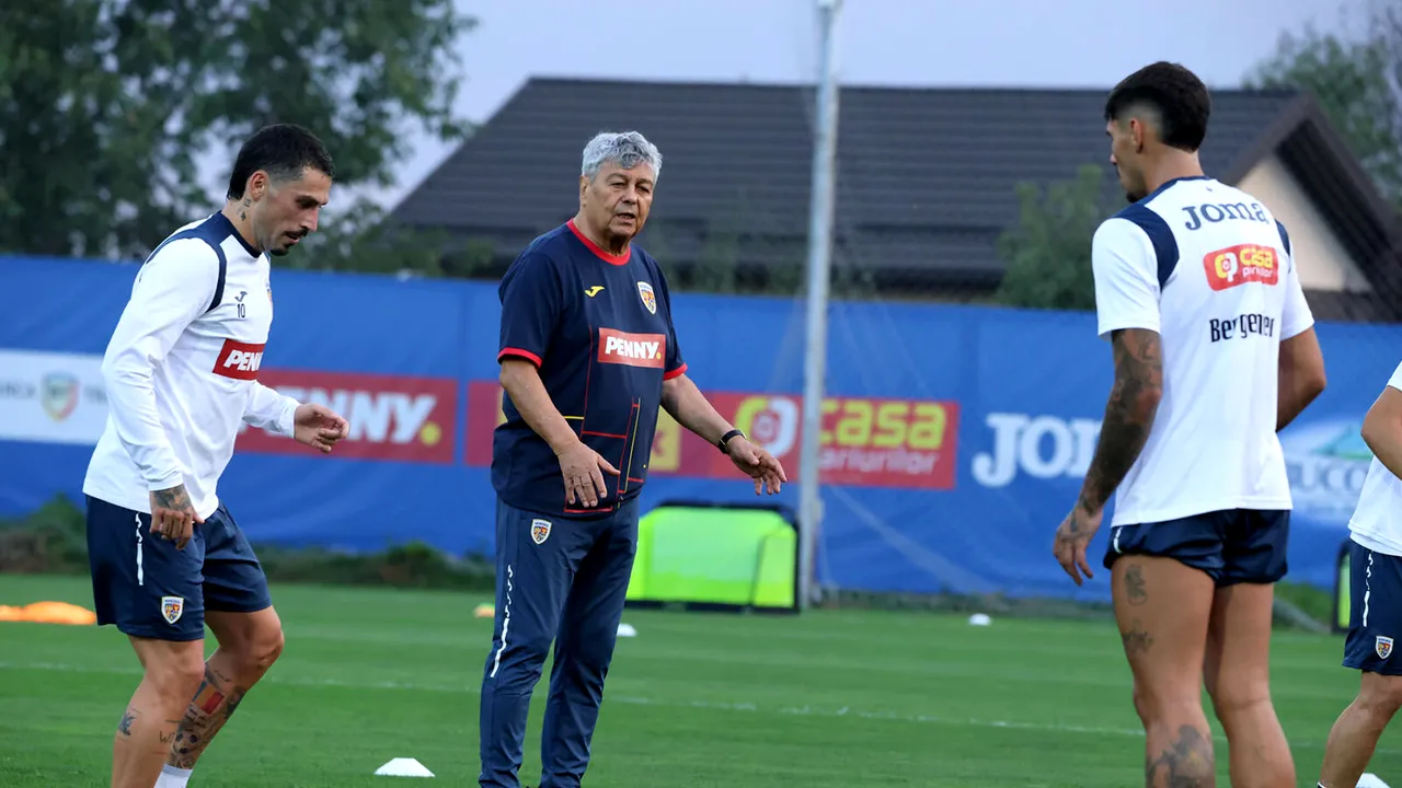 Mircea Lucescu a condus prima şedinţă de pregătire la Mogoşoaia
