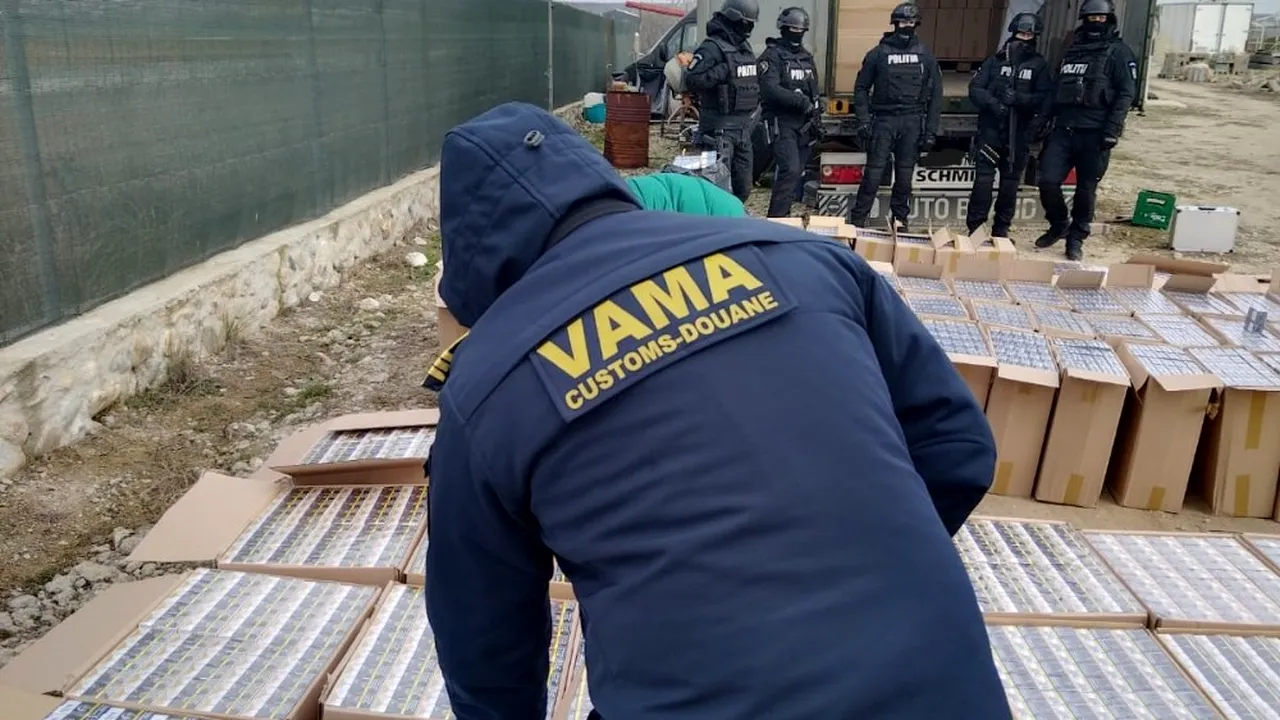 Ţigări de contrabandă de aproape 5 milioane de lei, găsite în Craiova