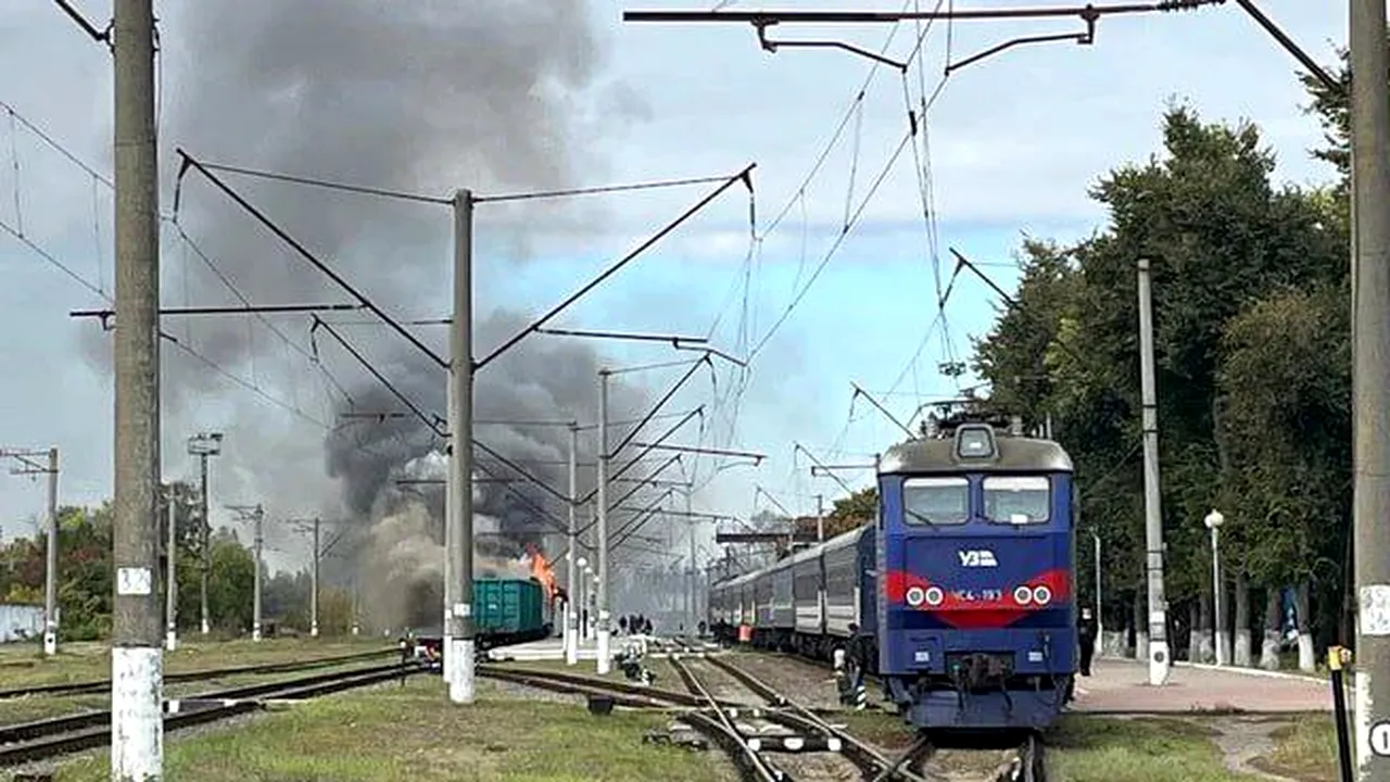 O amenințare cu bombă a suspendat circulația feroviară în Ucraina, inclusiv o linie internațională