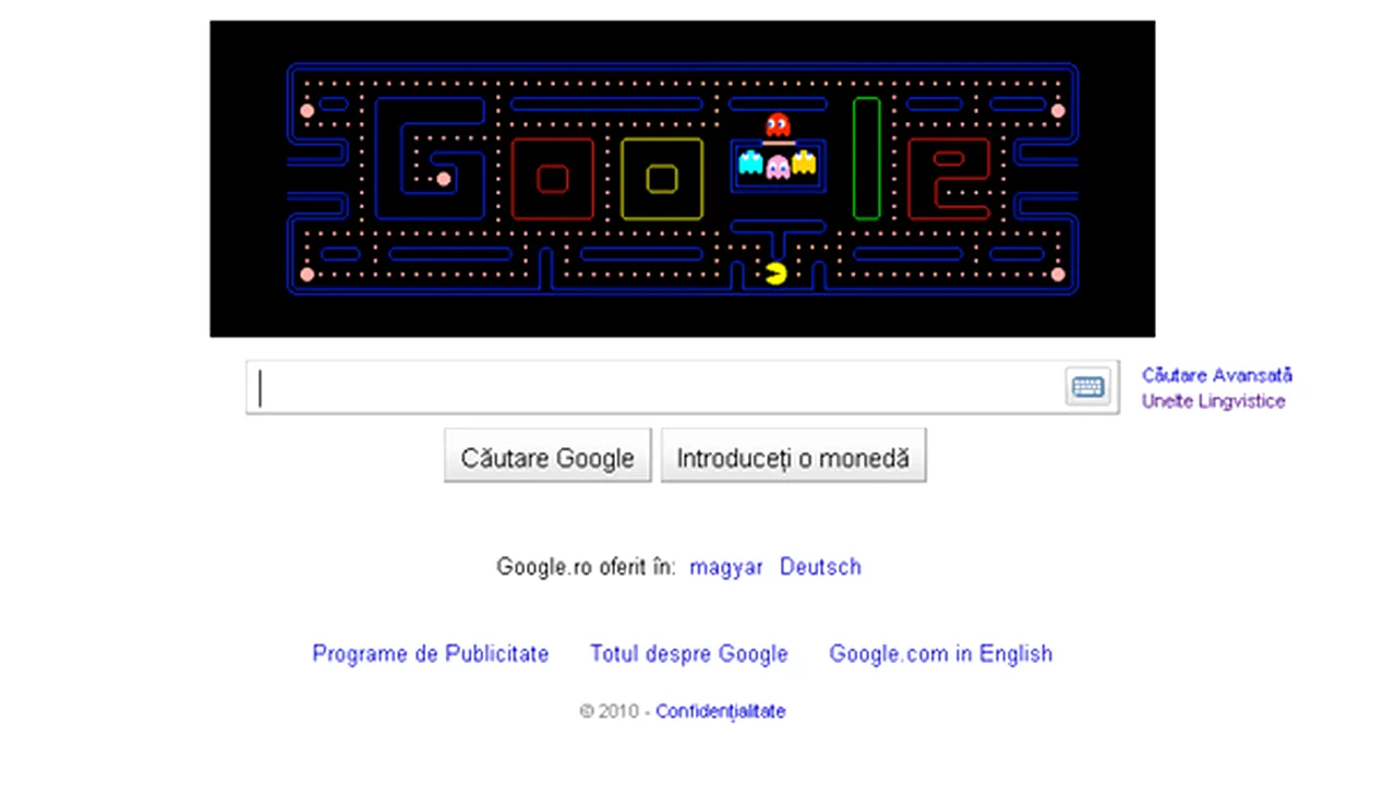 Google şi-a modificat logoul pentru a celebra 30 de ani de la lansarea jocului Pac-Man