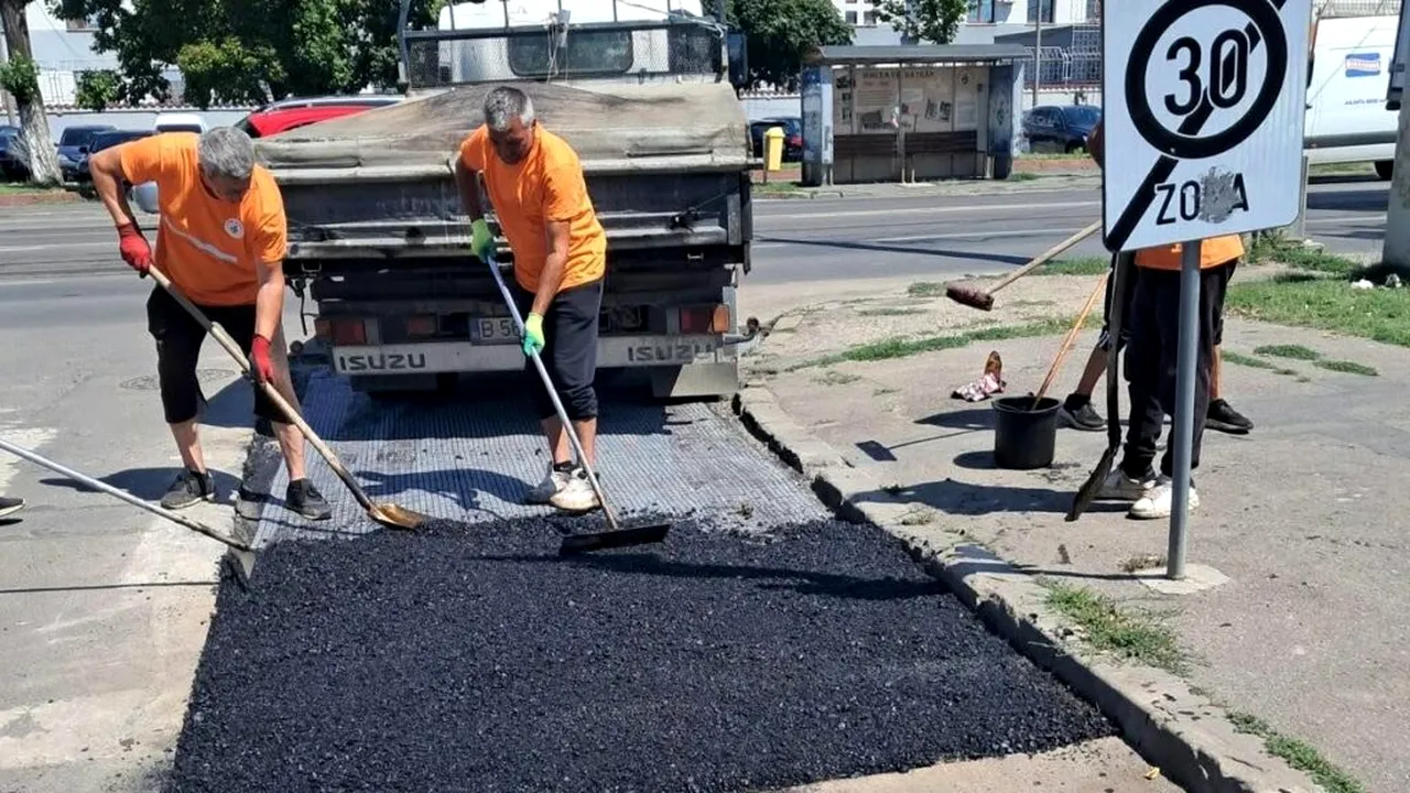 Societatea Infrastructură S5 S.A. a intervenit în zona străzii Vidului, la intersecție cu Șos. Alexandriei (P)