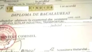 Diplome false de bacalaureat, comercializate cu 1.200 de euro - VIDEO