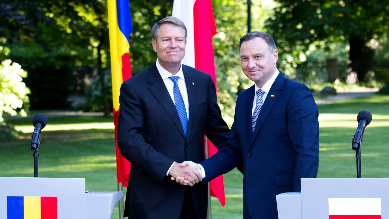 Vizită importantă. Preşedintele Poloniei, Andrzej Duda, primit la Palatul Cotroceni de Klaus Iohannis
