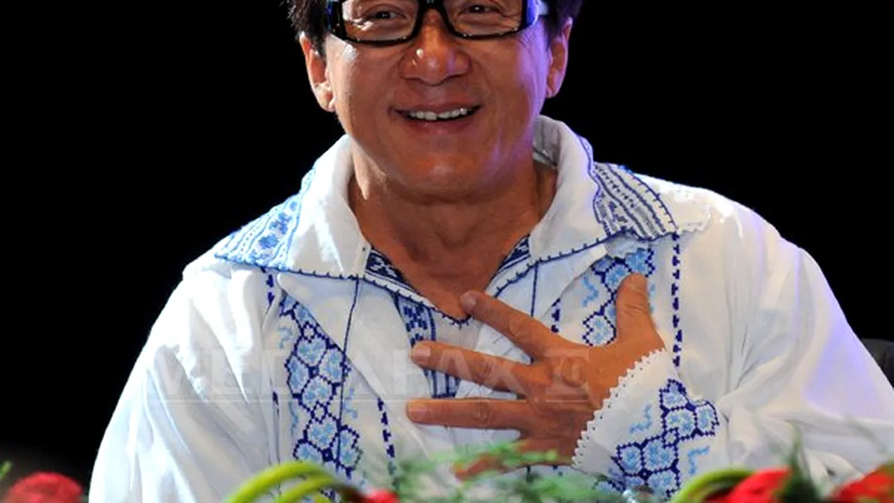 Jackie Chan, în Bucureşti: 