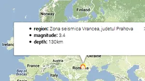 Cutremur de 3,4 grade în judeţul Prahova