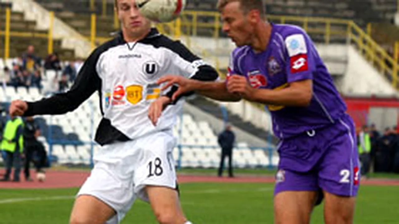 Universitatea Cluj - Poli Ştiinţa Timişoara, scor 2-1