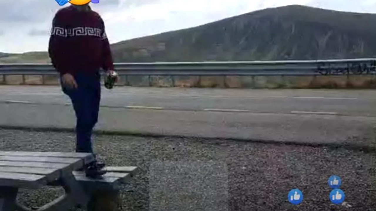 Horă pe bancă. DRDP Craiova, indignată de comportamentul unor turişti pe Transalpina