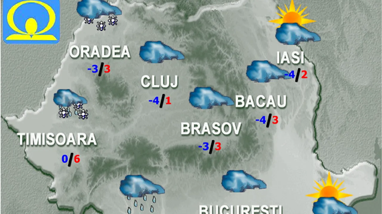 PROGNOZA METEO: Vremea se va răci uşor în următoarele două zile