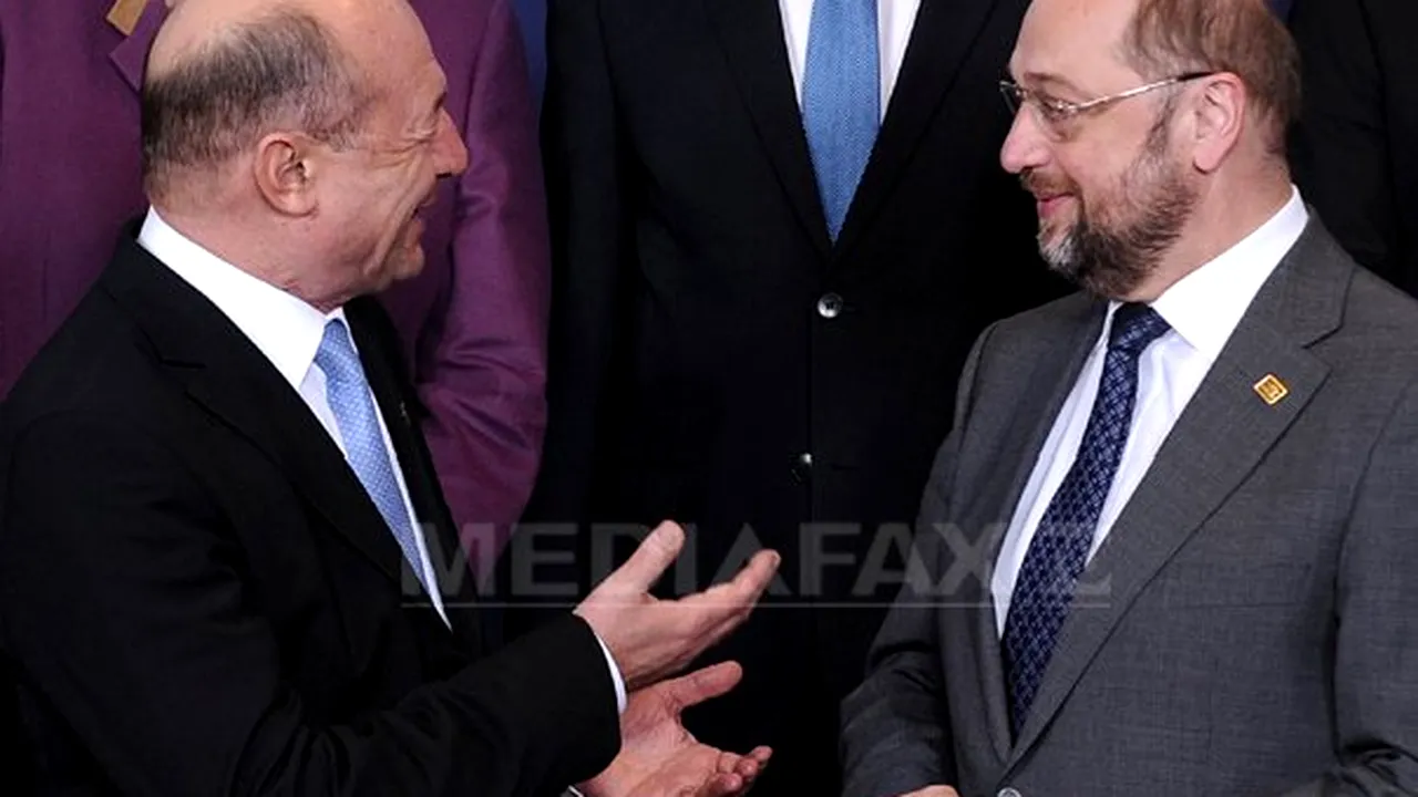 Traian Băsescu, întâlnire cu Martin Schulz: Apreciez şi mai mult vizita dumneavoastră pentru că aţi fost şi în ţară