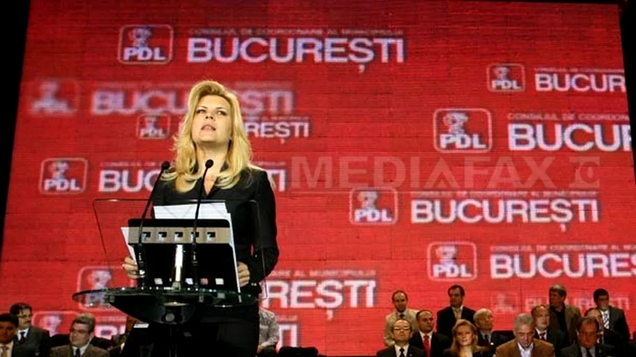 Elena Udrea a fost aleasă preşedinte al PDL Bucureşti