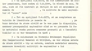 Document CNSAS: Cum plănuia Securitatea să inventeze un moștenitor pentru a pune mâna pe o avere din Franța
