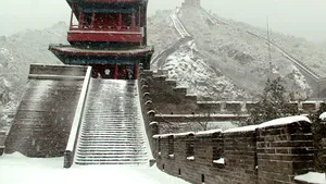 GALERIE FOTO: Marele Zid Chinezesc, acoperit cu zăpadă