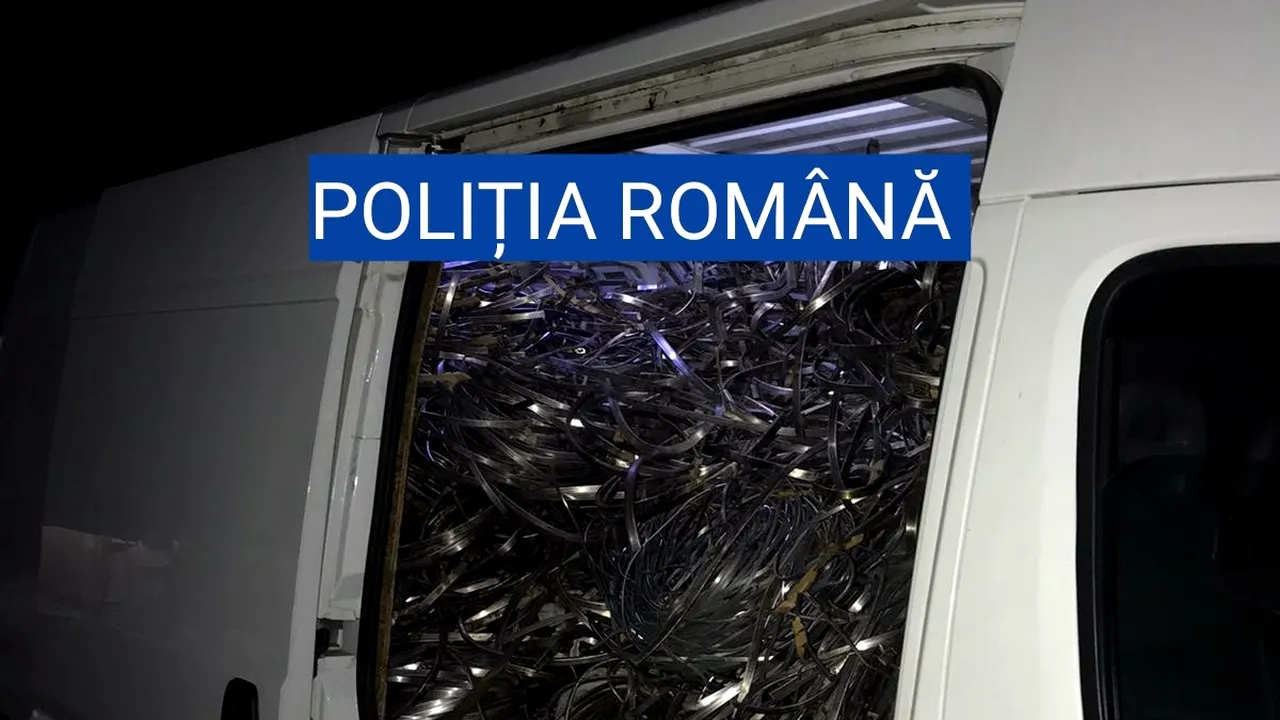 Un bărbat din judeţul Dolj, prins când transporta peste două tone de aluminiu, dar şi cupru şi alamă
