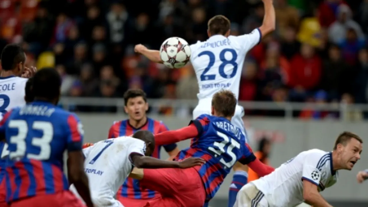 Steaua şi-a egalat cea mai slabă performanţă în Liga Campionilor după primele două etape