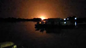 Drone attack in Ukraine, near the river border with Romania