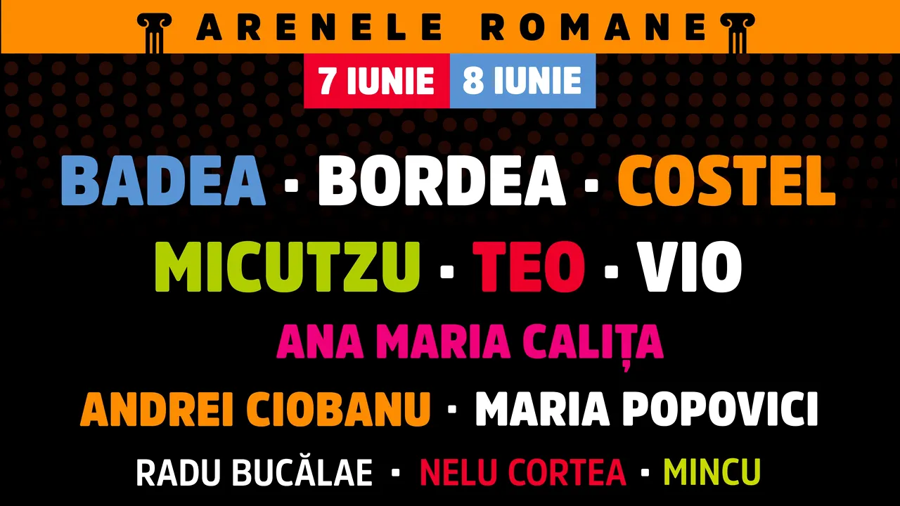 Festivalul de comedie Stand Up Olympics, pe 7 şi 8 iunie, la Arenele Romane din Bucureşti