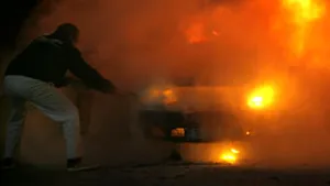 Prahova: Traficul pe DN 1, la kilometrul 77, unde o maşină a luat foc, a revenit la normal