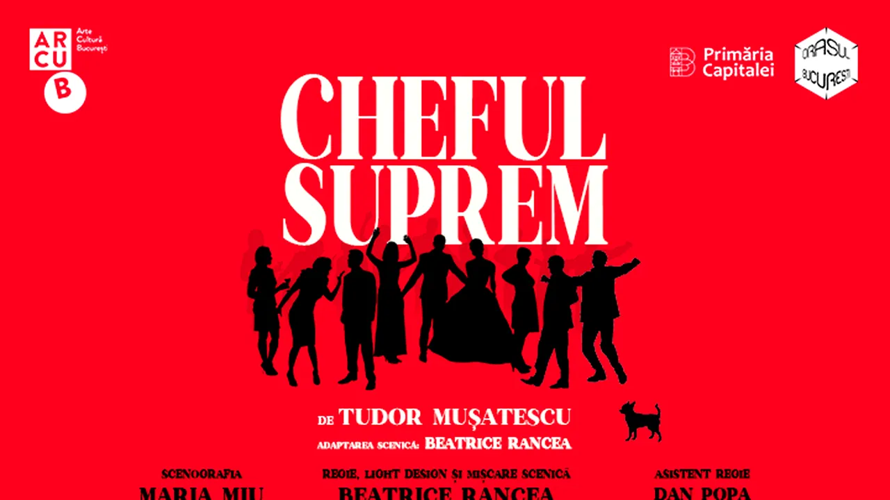 Premieră absolută la ARCUB: Comedia Cheful suprem, de Tudor Muşatescu, pusă în scenă